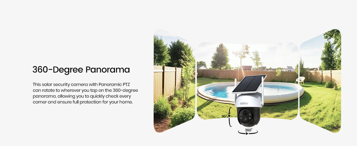 AOSU 3MP Solar Wi-Fi Camera