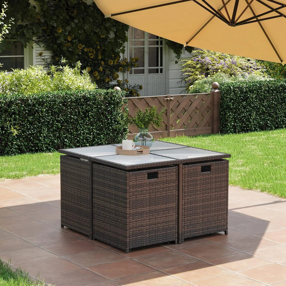 9-Piece Outdoor Dining Garden Furniture Set
