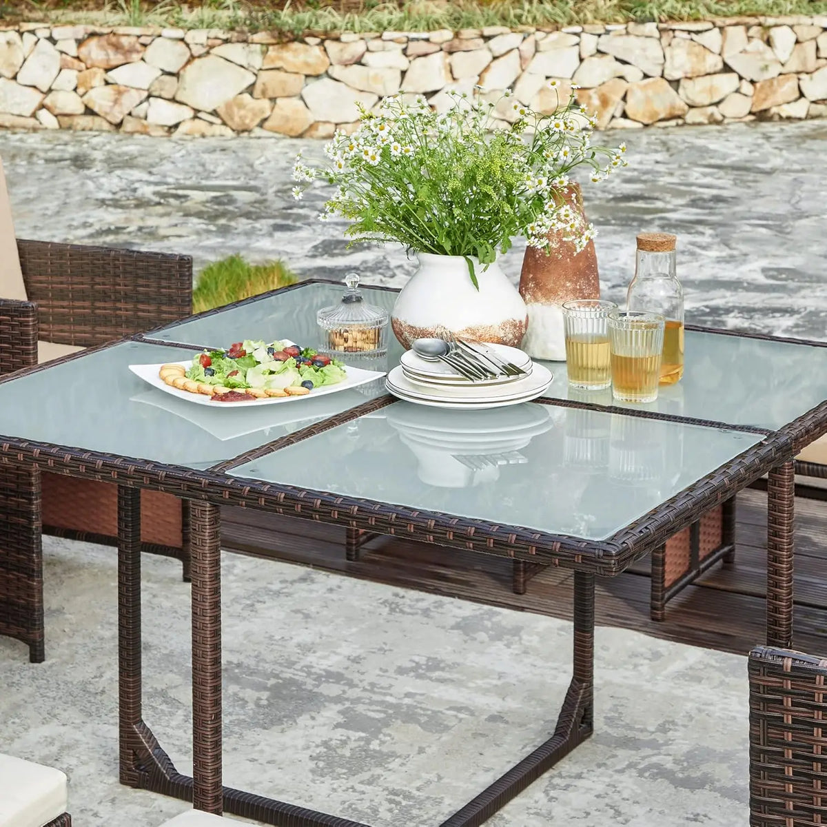 9-Piece Outdoor Dining Garden Furniture Set