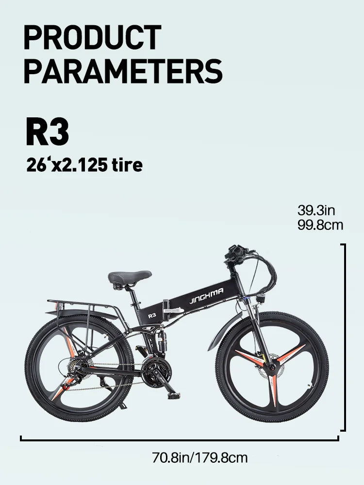JINGHMA R3 Electric Bicycle 48V 800W